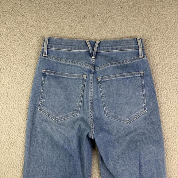 Veronica Beard Jeans Womens Sz 27x26 Blue Carly Kick Flare High Rise Zip Fly - Picture 13 of 13